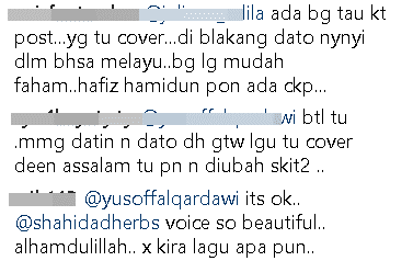 “Rajinkan Diri Baca Caption…”- Datin Shahida Nyanyi Lagunya, Tapi Peminat Bidas Netizen Tanya Pasal ‘Nissa Sabyan’ ?