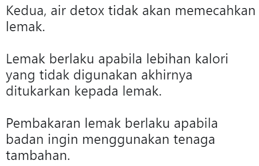 Fakta Tentang Air Detox Boleh Turunkan Berat Badan Adalah Tidak Benar?