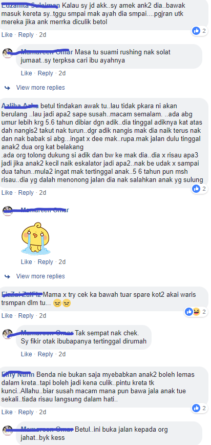 Kenapalah Tinggalkan Anak-Anak Dalam Kereta Sampai Menangis Dan Berpeluh-Peluh?