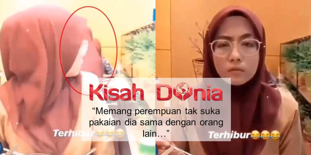 "Member Panas Je..."- Reaksi Gadis Ini Pakai Tudung 'Sama' Dengan Sekeliling Viral Jadi Bahan Lawak 5