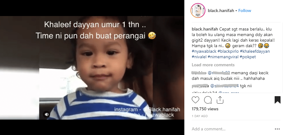 Black Throwback Video Dayyan Kecil Bikin Netizen ‘Hilang Sabar’