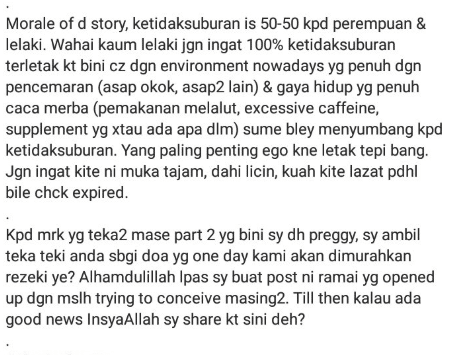 Disangka Bini Mandul, Rupa-Rupanya Sendiri Yang ‘Lemah’? Lelaki Ini Dedah Cerita Sebenar!