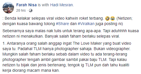 “Saya Ingatkan Dia Ada Masalah Mental Edit Video Macam Tu, Rupanya..” – Pengantin Bagi Penjelasan Isu Video Kahwin Viral!