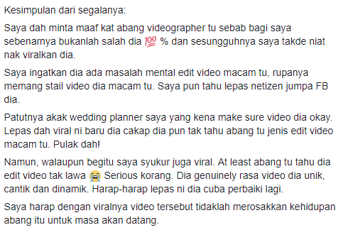 “Saya Ingatkan Dia Ada Masalah Mental Edit Video Macam Tu, Rupanya..” – Pengantin Bagi Penjelasan Isu Video Kahwin Viral!