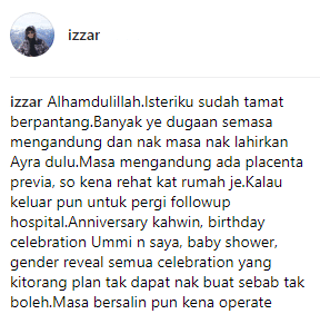 “Sahaja Aku Menjamak Semua Celebration Ini Buat Biniku..” – Bersemut Baca Ucapan Suami Raikan Ummi Nazeera Habis Berpantang