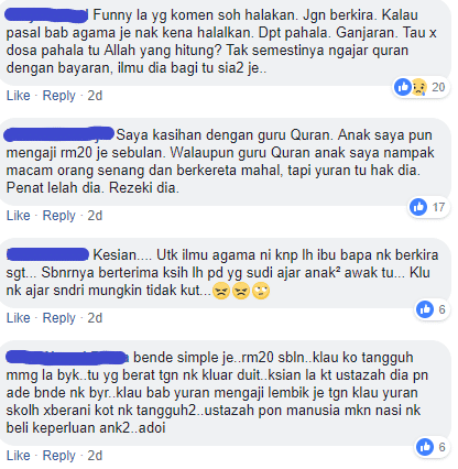 Masalah Bayar Yuran Mengaji, Berhenti Jadikan Guru Quran Seperti Pengemis!