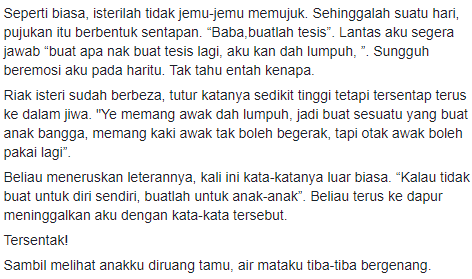 “Kalau Tidak Buat Untuk Diri Sendiri, Buatlah Untuk Anak-Anak” – Bapa Lumpuh Berjaya Genggam PhD