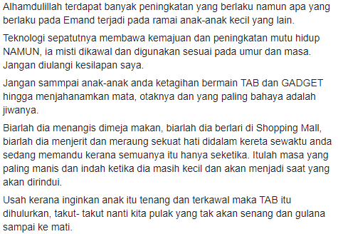 Ajar Anak Main Gadjet Seawal Usia 1 Tahun, Bapa Dedah Apa Yang Berlaku!