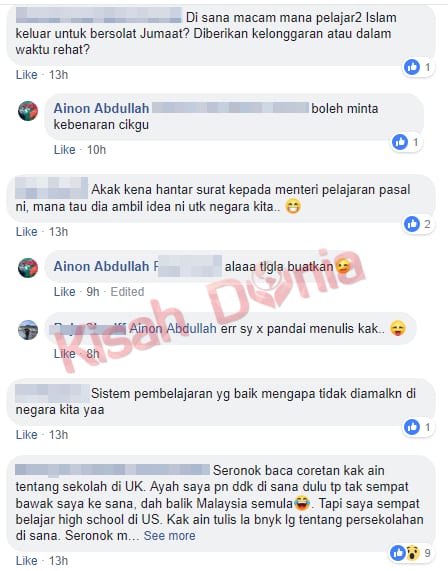 Kongsi Sistem Pelajaran Di UK, Wanita Melayu Ini Jadi Panduan Ramai