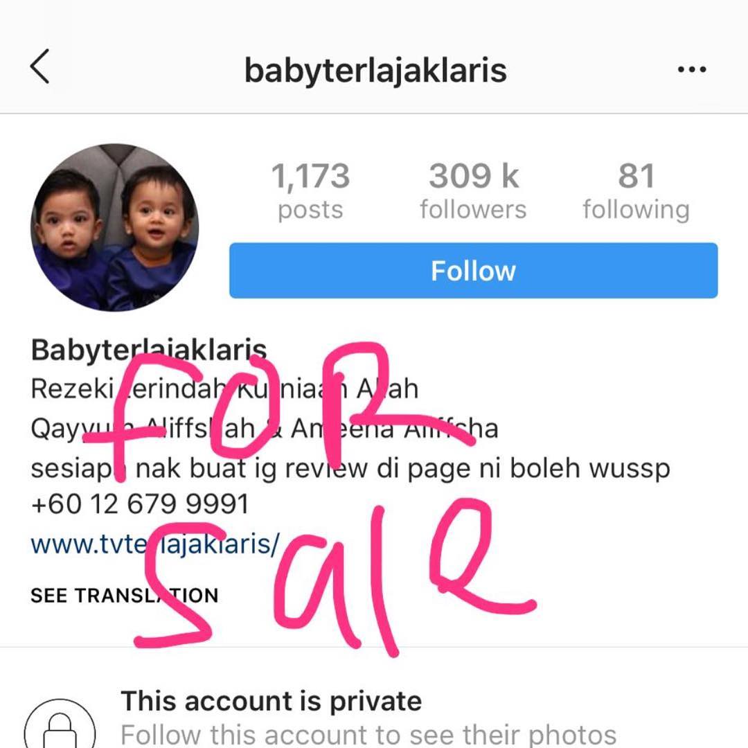 Google Dah Beri RM53K, Tapi Aliff Syukri Nak Jual IG Anak Angkat RM40K Pula?