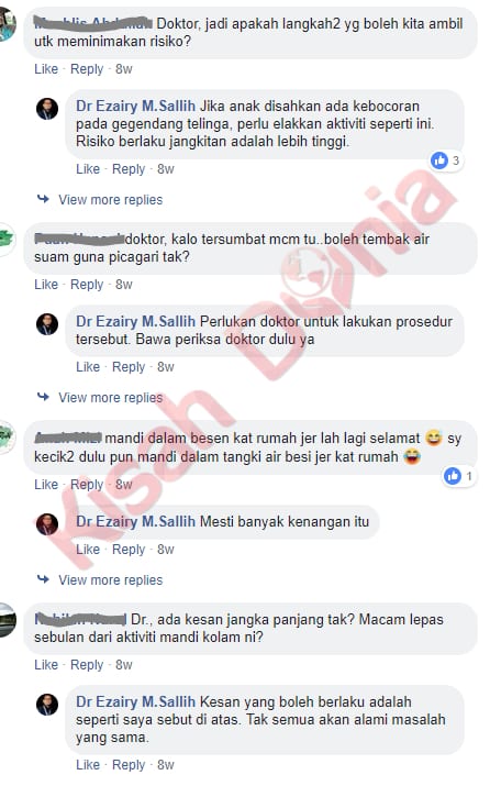 Risiko Tinggi Jika Biar Anak Mandi Kolam Kerana….