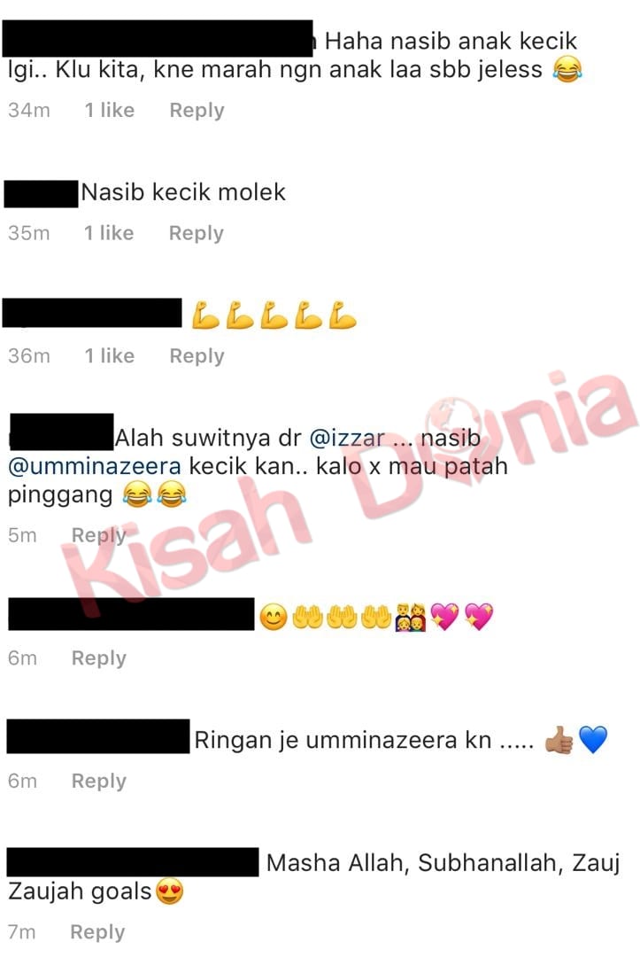 ‘So Sweet’- Dukung Ummi Nazeera, Netizen Puji Sifat Terpuji Izzar