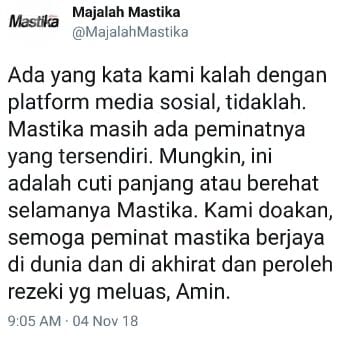 Terkini! Selepas 77 Tahun Hiburkan Peminat, Mastika Akhirnya Umum Naskah Akhir