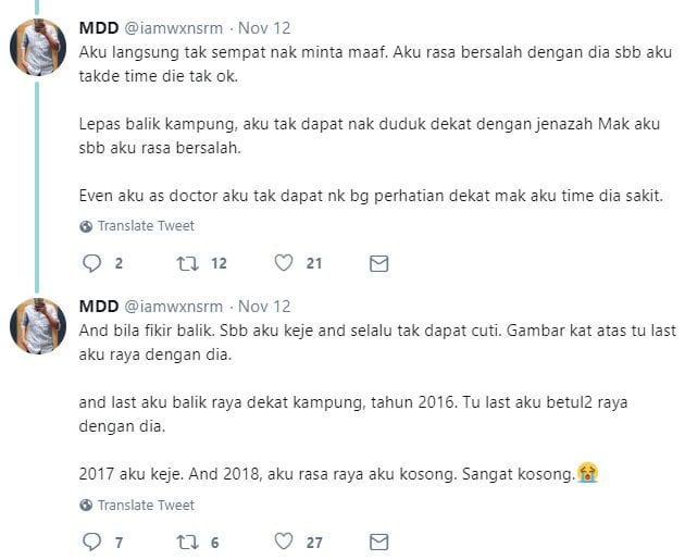 Doktor Luah Rasa Kesal, Ibunya Pergi Pada Hari Yang Sama Terpaksa ‘On Call’