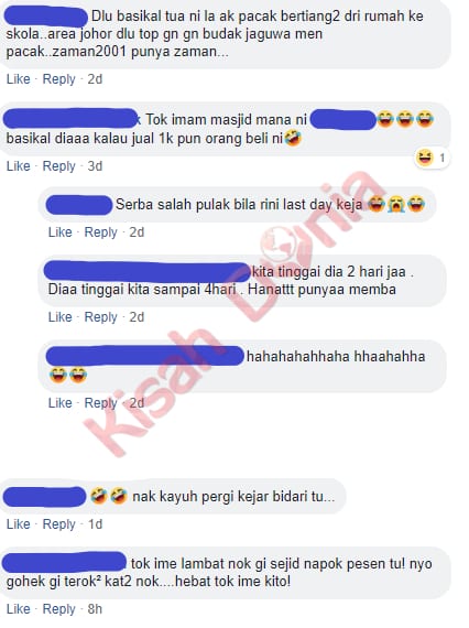 Cuma Guna Basikal Tua, Imam ‘Race’ Dengan Kelompok Pelumba Buat Ramai Terhibur