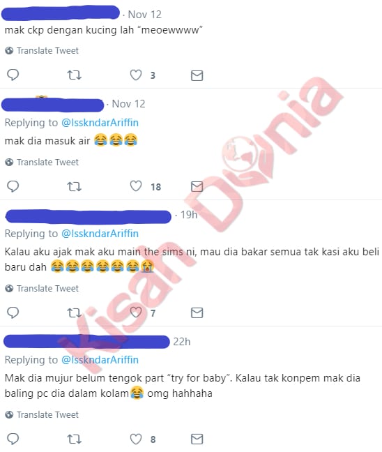 “Kepala Hanguk Kau” -Lawak Mak VS Anak Dalam Game The Sims Buat Ramai Terhibur!