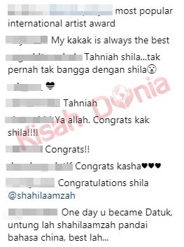 Shila Amzah Harumkan Nama Negara Terima Anugerah di Asia Muzik Festival 2018