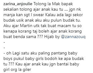 “Ajar Anak Kau Adab!”- Berang Anak Dipijak, Zarina Sound Ibu Bapa Manjakan Anak