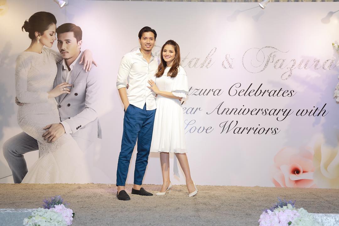 [Foto] Sweet Fattzura Sambut Anniversary Curi Tumpuan, Bila Nak Ada Baby?