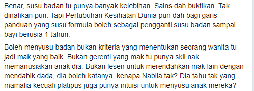 Tuhan Tarik Nikmat Menyusu Badan? Wanita Bidas Isu Susu Formula Noor Nabila