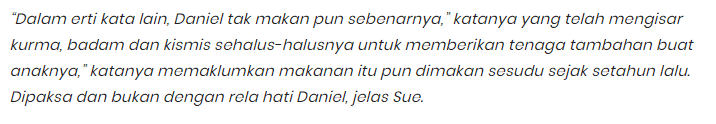 Pelik Tapi Benar! Cuma Minum Susu Coklat, 17 Tahun Tak Pernah Makan Apa-Apa