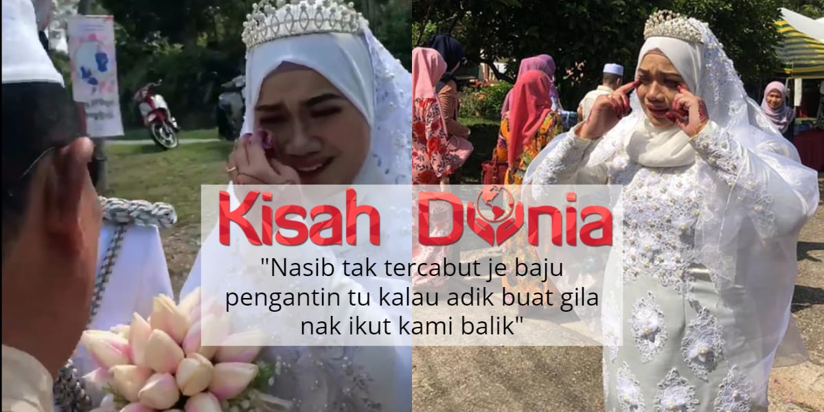 Tak Pernah Berjauhan Selama 26 Tahun, Pengantin Hampir Tinggalkan Majlis Kahwin