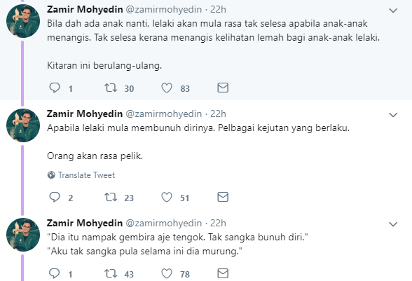 Jangan Terlalu Melarang Lelaki Menangis & Mengeluh.. Kenapa? Ini Sebabnya!