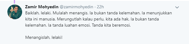 Jangan Terlalu Melarang Lelaki Menangis & Mengeluh.. Kenapa? Ini Sebabnya!