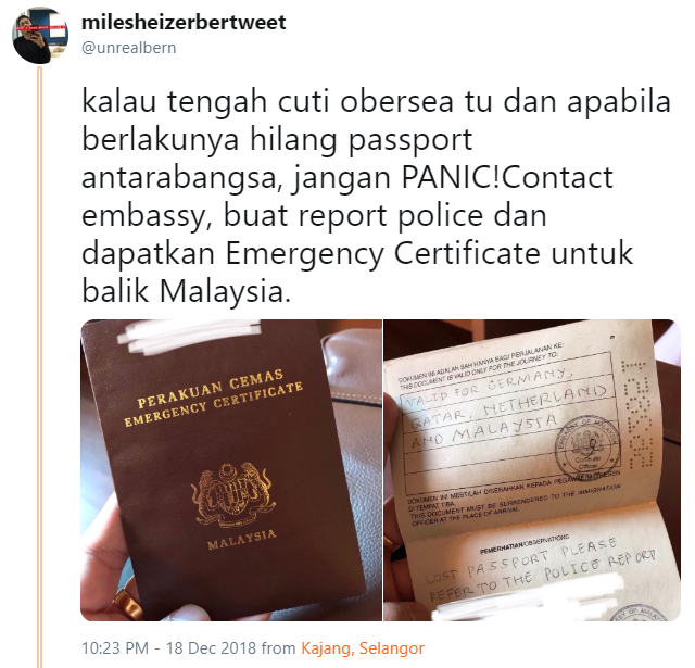 Tips Penting Jika Anda Hilang Passport Sewaktu Travel Di 