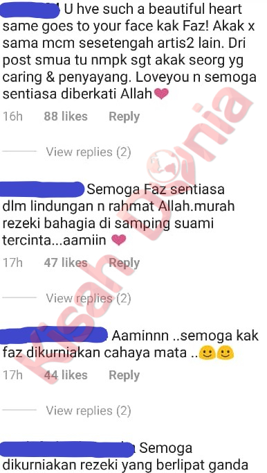 Netizen Puji Sikap Prihatin Fazura Sudi Bantu Tunang Arwah Adib