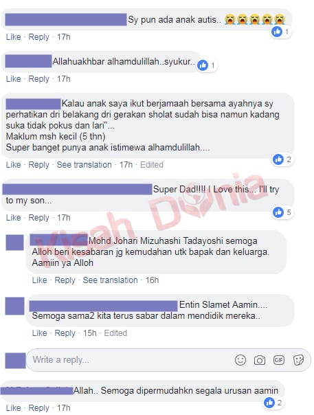 [VIDEO]Ketabahan Seorang Ayah Melayani Anak Istimewa Semasa Solat Terima Pujian