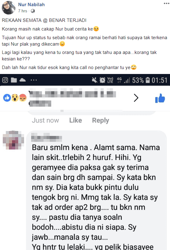 Taktik Scammer Melalui Kurier Servis,Ramai Cuak Akan Modus Operandi Terbaru Ini