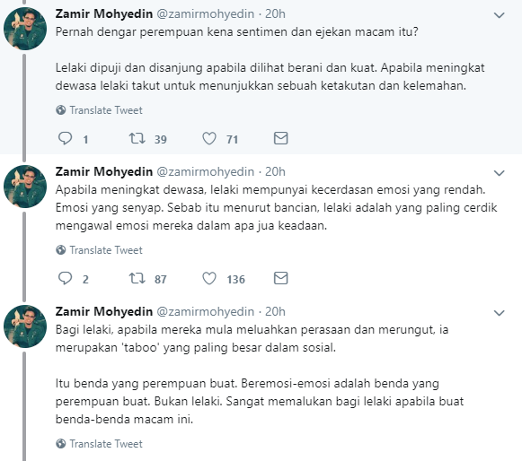 Jangan Terlalu Melarang Lelaki Menangis & Mengeluh.. Kenapa? Ini Sebabnya!