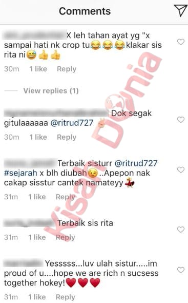 “Nak Crop Tak Sampai Hati” – 10 Years Challenge Rita Rudaini Paling Win!