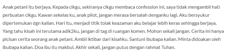 “Dah Tau Miskin Beranak Ramai Kenapa?”- Kecewa Dihina Guru Anak Petani Nekad…