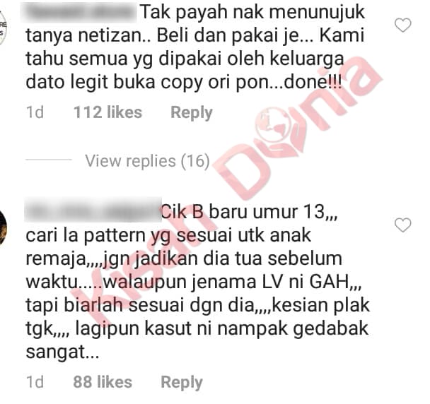 Bawak gi sekolah je - Ini Respon Win Dato' Seri Vida Bila Netizen Kecam  Cik B Dapat Hadiah Buku Nota LV RM3,000 - Lobak Merah