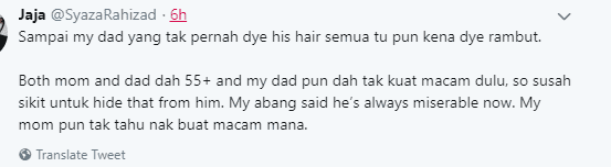 Papa Mama Dah Umur 55 Tapi ‘Dye’ Rambut, Pelik! Bila Aku Tanya Rupanya..