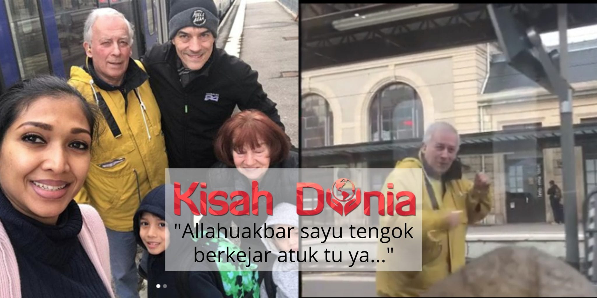 [VIDEO] Sebak! Mertua Nourul Depp Berlari Kejar Train Lambai Cucunya Pulang 23