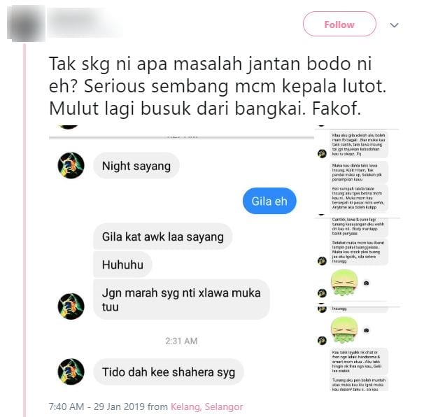 “Kau Tak Layak Nak Kawan Dengan Lelaki Handsome & Smart Macam Aku…”