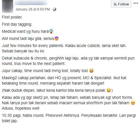 Baru Hari Pertama Dah Kena Sindir Dengan Senior, Doktor Pelatih Buka Cerita