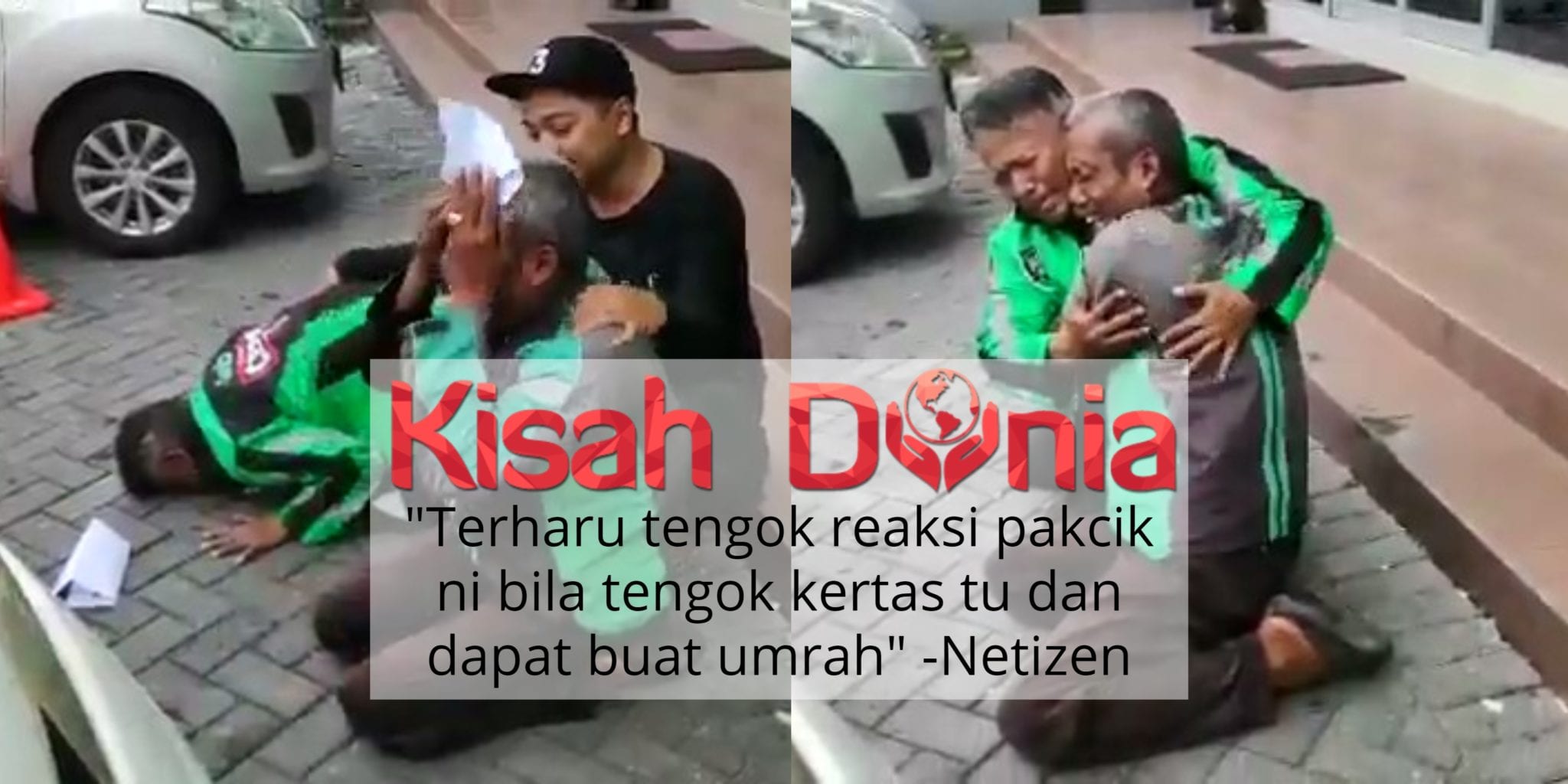 [VIDEO] Reaksi Pemandu Grab Selepas Menang Hadiah Umrah Ini Buat Netizen Sebak! 11