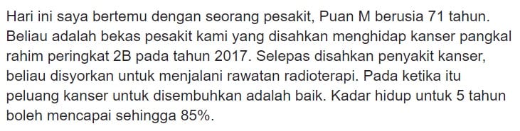 Enggan Dirawat Di H0spital, Doktor Dedah Kisah Pes4kit K4nser Pilih Jumpa Bomoh