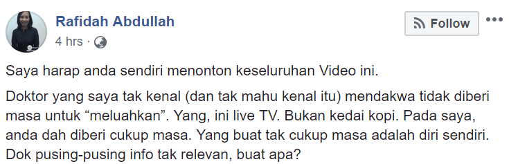 [VIDEO] “Malu Saya Tonton”- Gagap Balas Hujah, Dr. Anti Vaksin Diselar Doktor