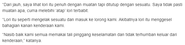 “Bukan Salah Kami”- Lelaki Putus Tangan Bertembung Lori Dedah Kejadian Sebenar