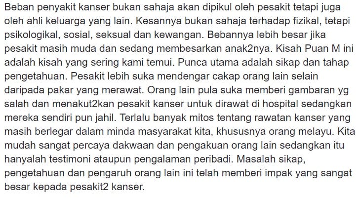 Enggan Dirawat Di H0spital, Doktor Dedah Kisah Pes4kit K4nser Pilih Jumpa Bomoh