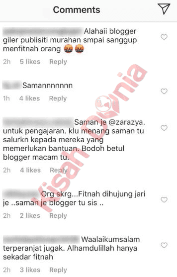 “Padam Atau Saman Fitnah!” – Zara Zya Bengang Blogger Buat Publisiti Murahan