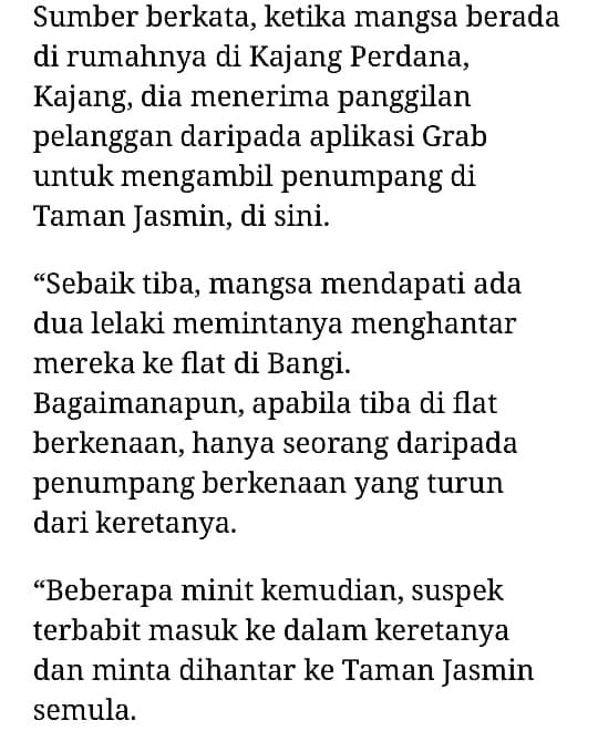 Penyamun Belasah & Ugut Letak Dad4h, Kakak Pemandu Grab Dedah Kisah Sebenar!