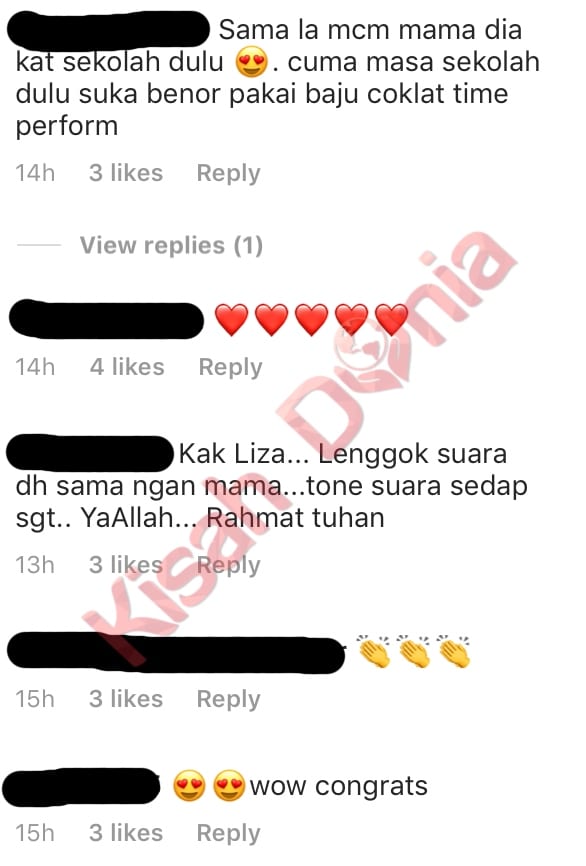 [VIDEO] Warisi Bakat Ibu, Nyanyian Anak Liza Hanim Kagumkan Netizen