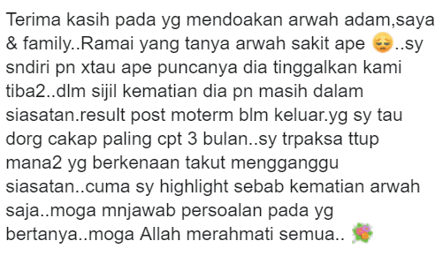 Hari Ni Genap Seminggu Pemergian Kamu, Terdetik Hati Ni Nak Lipat Khemah Kamu..