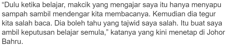 “Dulu Belajar Tak Habis..” – Mula Dari Iqra’, Hijrah Bandi Amuk Wajar Dicontohi